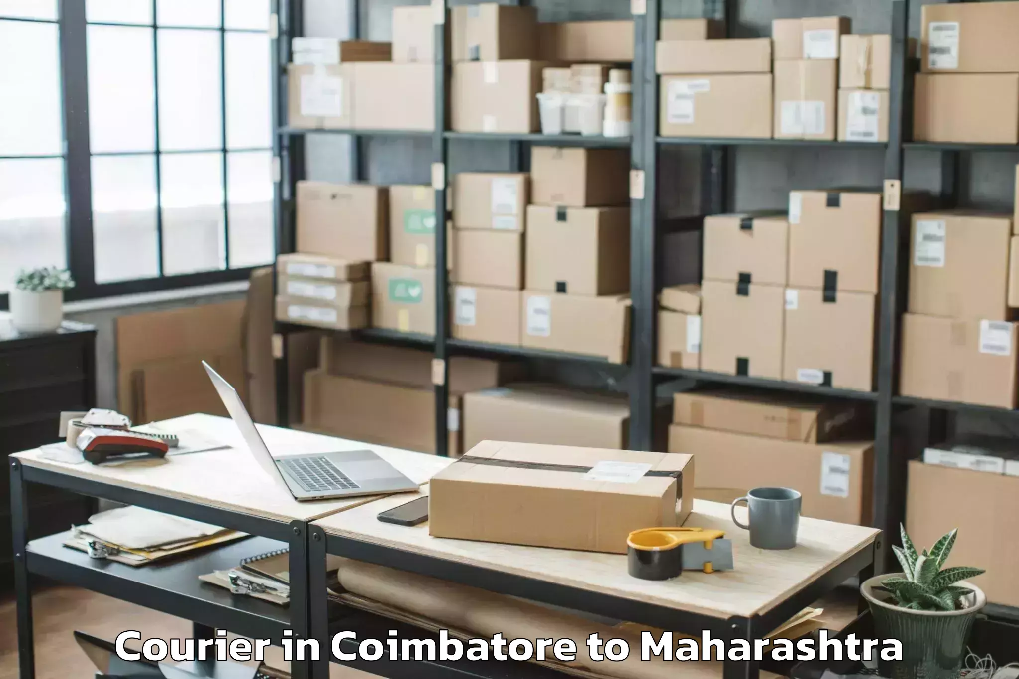 Reliable Coimbatore to Shegaon Courier